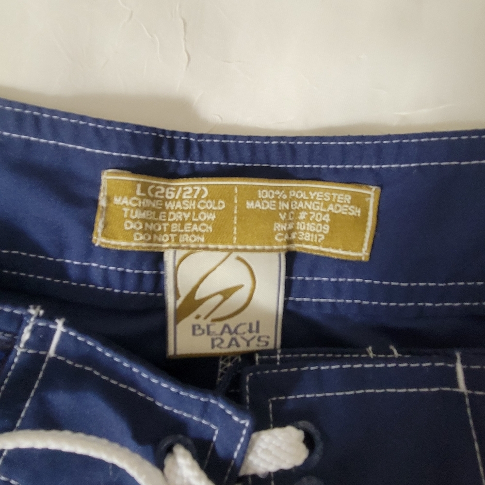 Beach Rays Boys Navy Cargo Board Shorts Large 26/27" - Picture 6 of 7